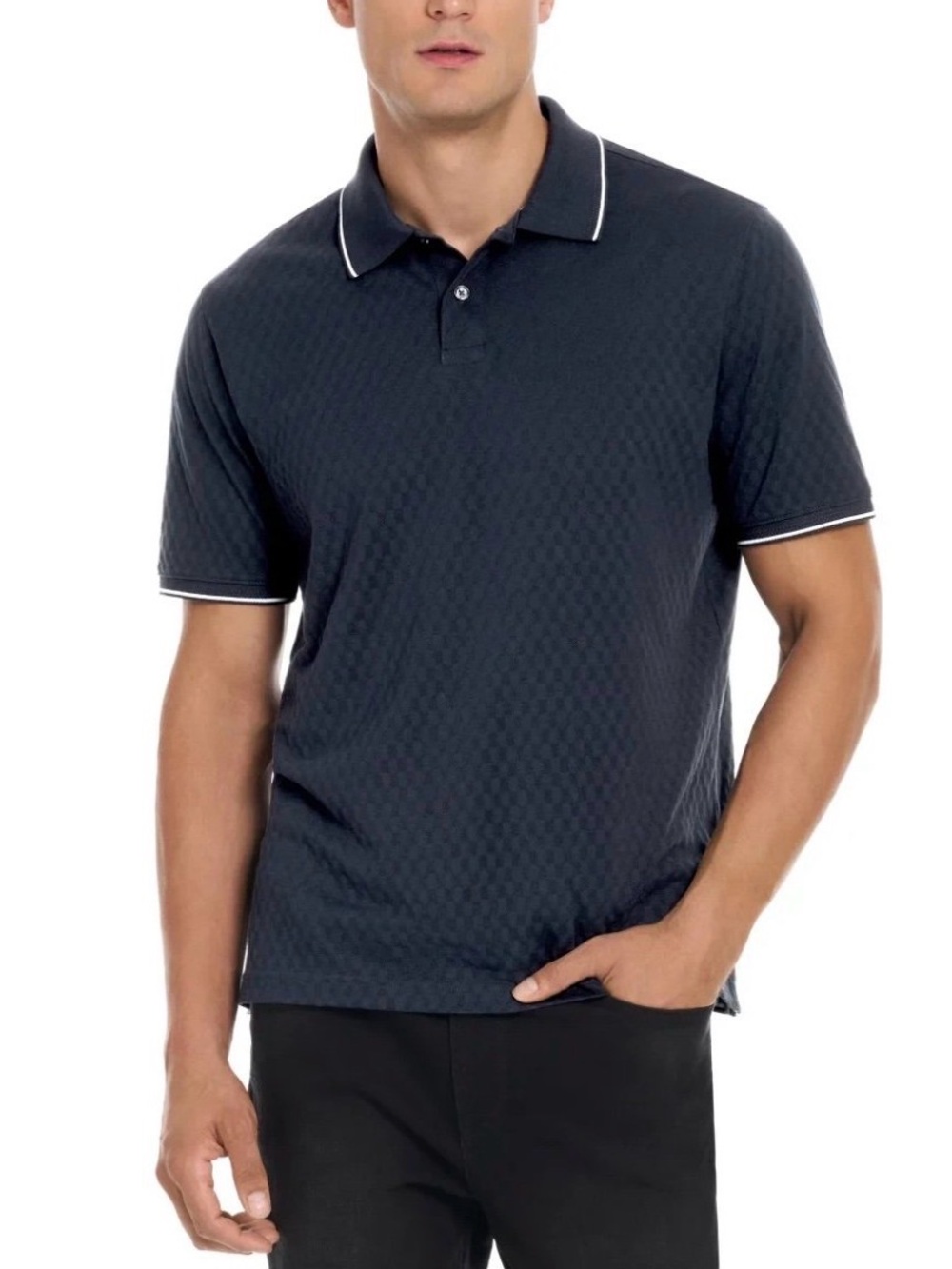 NWT TED BAKER Men’s Polo Shirt Navy Blue size XXL 2XL